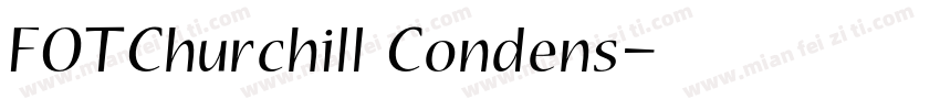FOTChurchill Condens字体转换